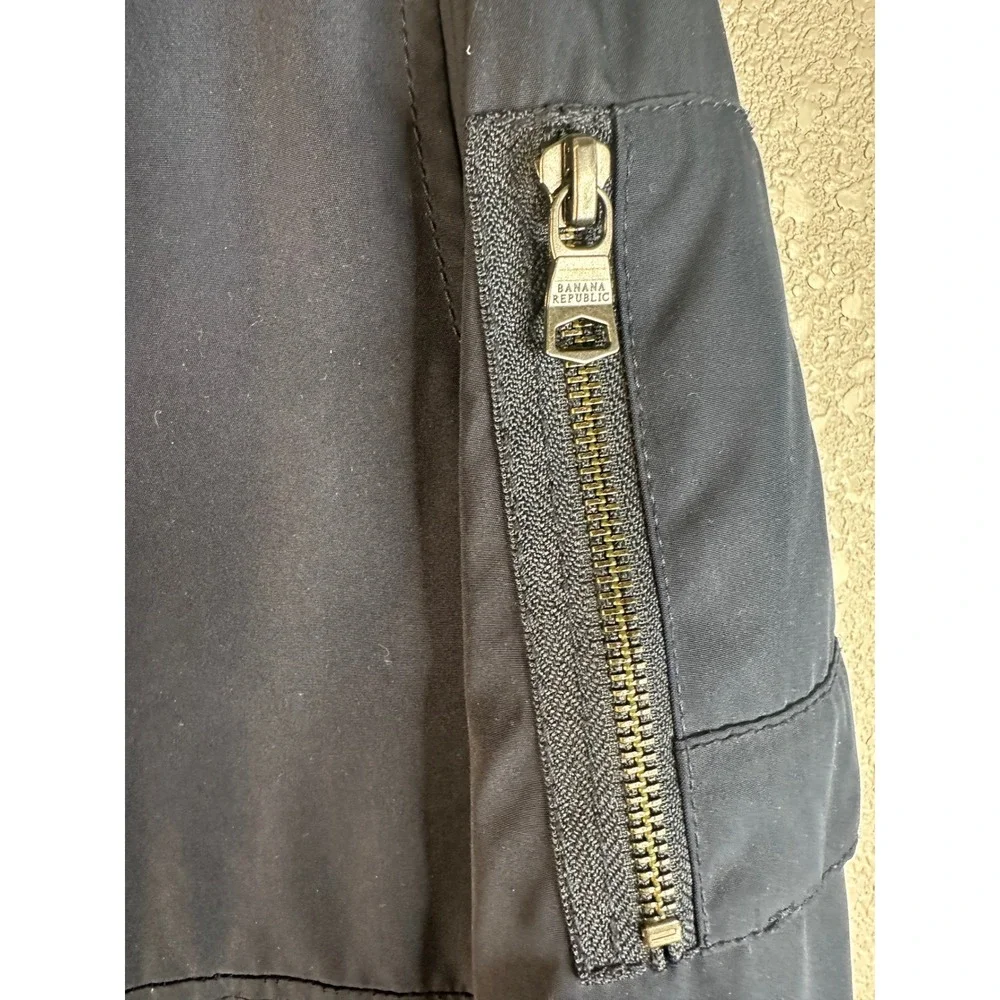 Banana Republic Men's Navy Primaloft Schoeller Utility Bomber Jacket Size M